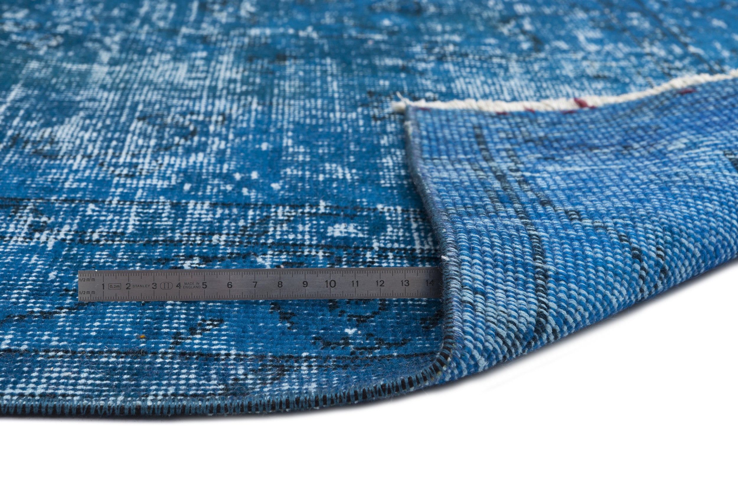 Turquoise Over Dyed Vintage Rug 5'3'' x 9'0'' ft 161 x 275 cm