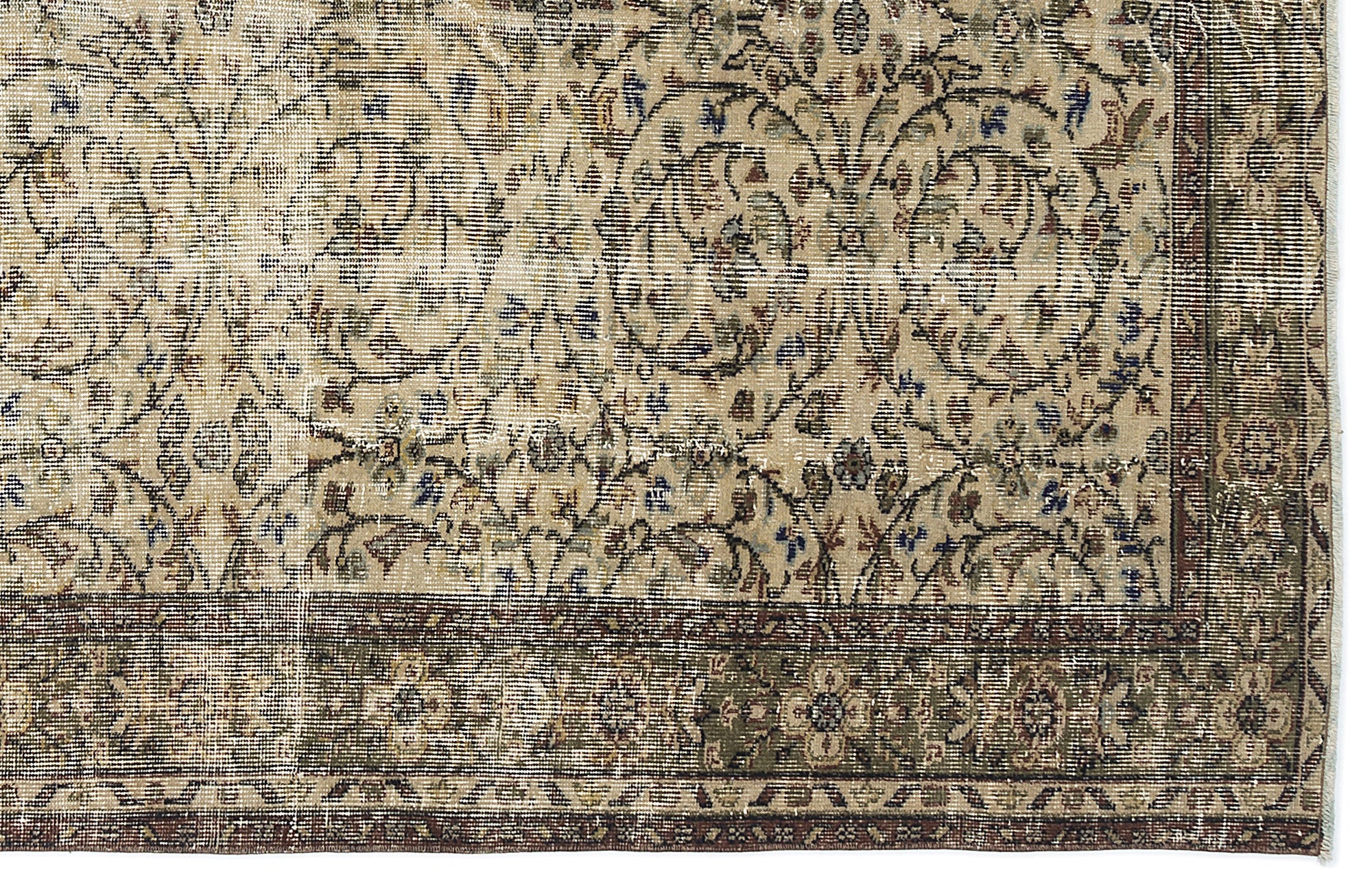 Naturel Over Dyed Vintage Rug 5'9'' x 8'6'' ft 176 x 258 cm