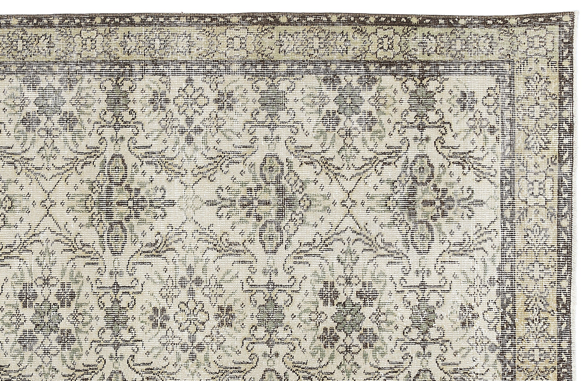 Naturel Over Dyed Vintage Rug 4'9'' x 8'0'' ft 144 x 245 cm