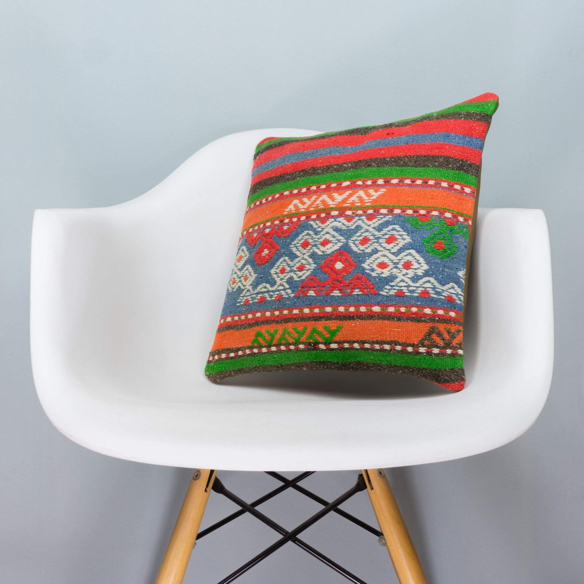 Anatolian Multi Color Kilim Pillow Cover 16x16 3644 - kilimpillowstore
- 1
