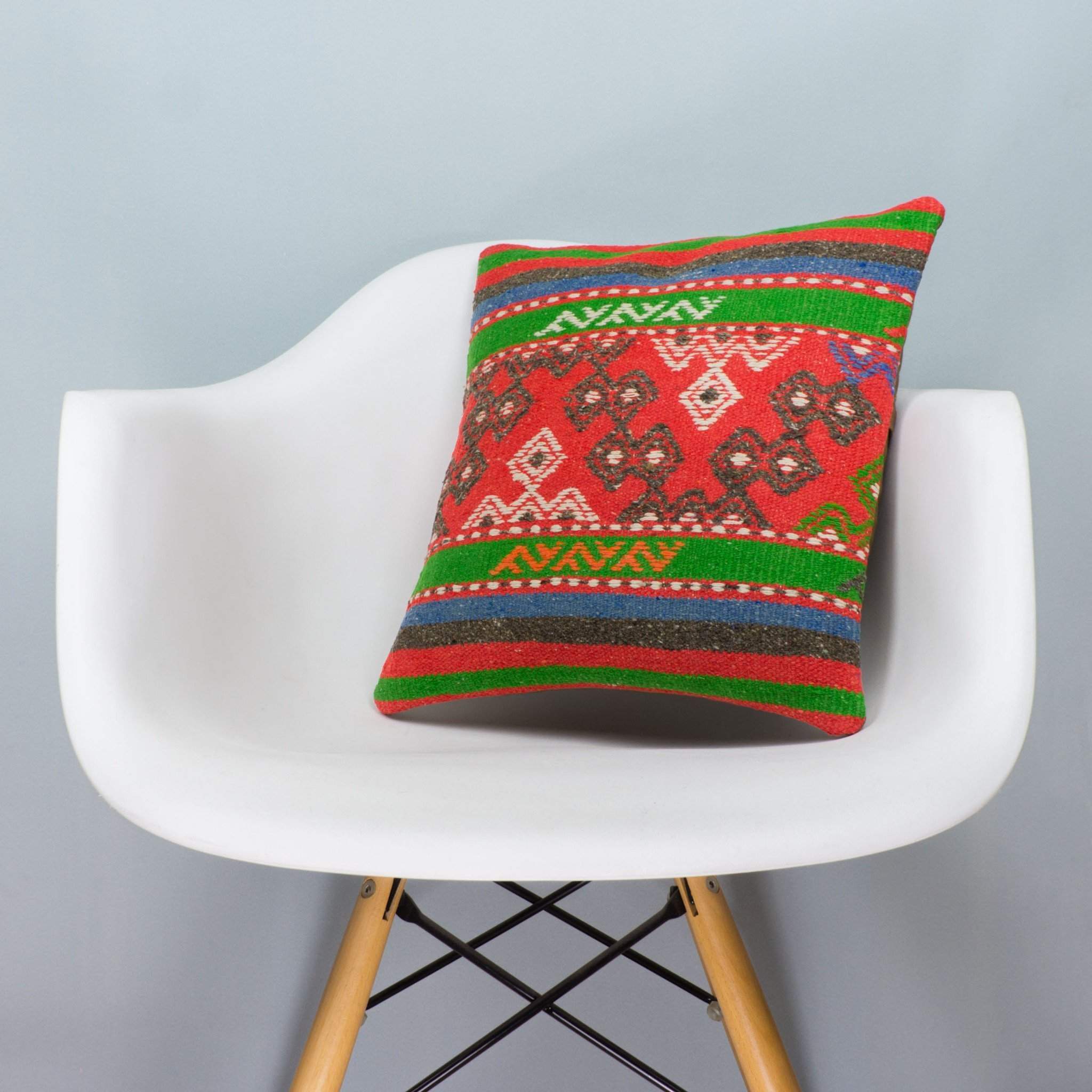 Anatolian Multi Color Kilim Pillow Cover 16x16 3646 - kilimpillowstore
- 1
