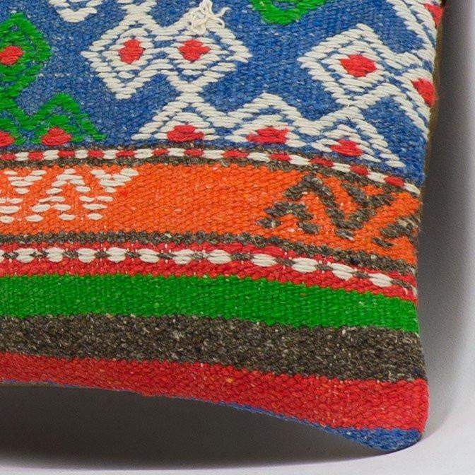 Anatolian Multi Color Kilim Pillow Cover 16x16 3653 - kilimpillowstore
- 3