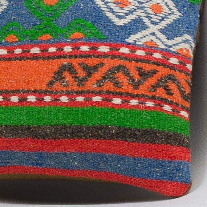 Anatolian Multi Color Kilim Pillow Cover 16x16 3656 - kilimpillowstore
- 3