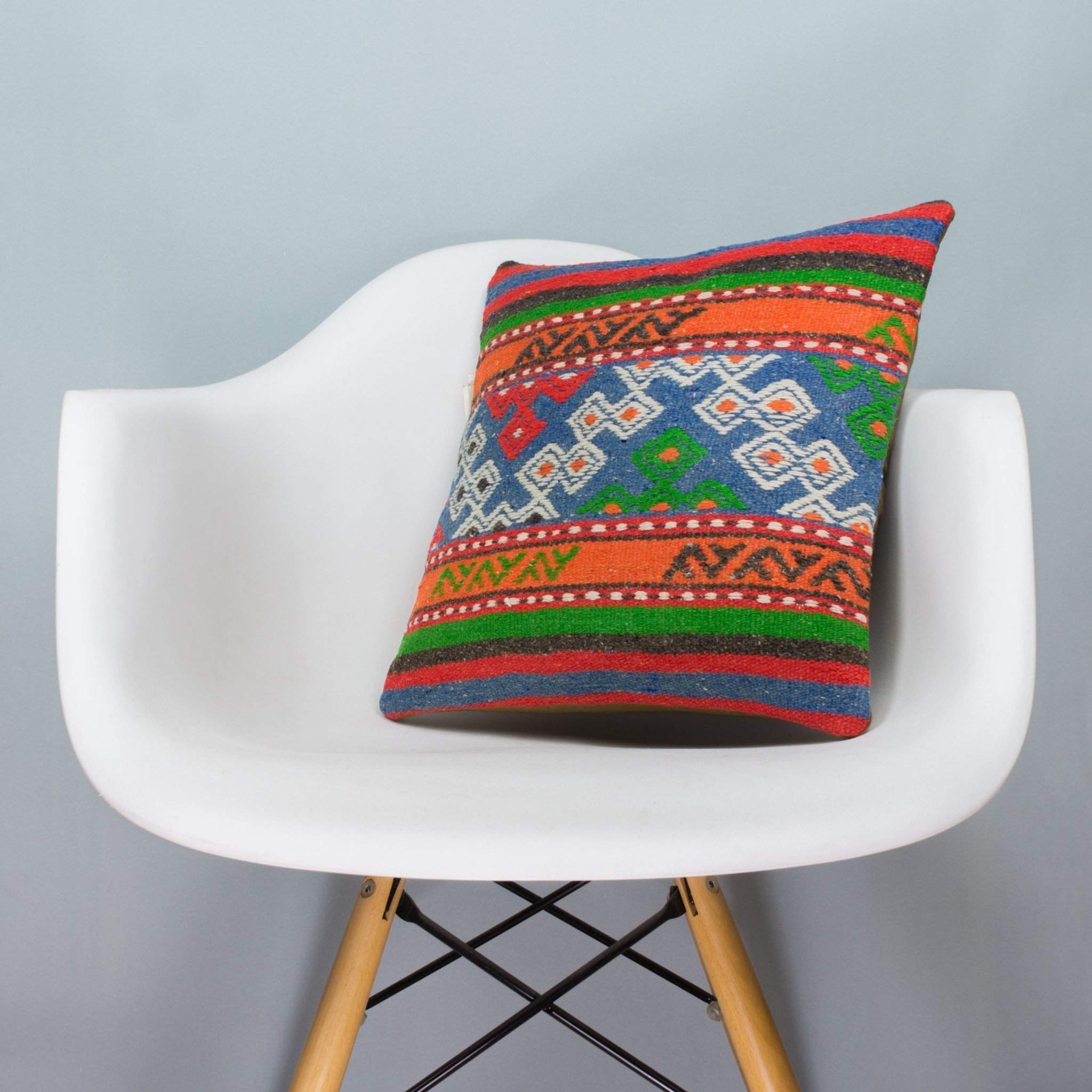 Anatolian Multi Color Kilim Pillow Cover 16x16 3656 - kilimpillowstore
- 1