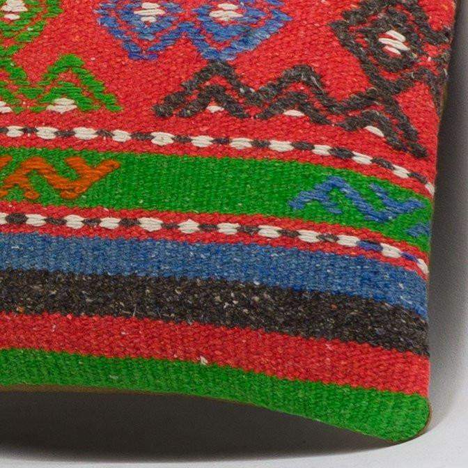 Anatolian Multi Color Kilim Pillow Cover 16x16 3657 - kilimpillowstore
- 3