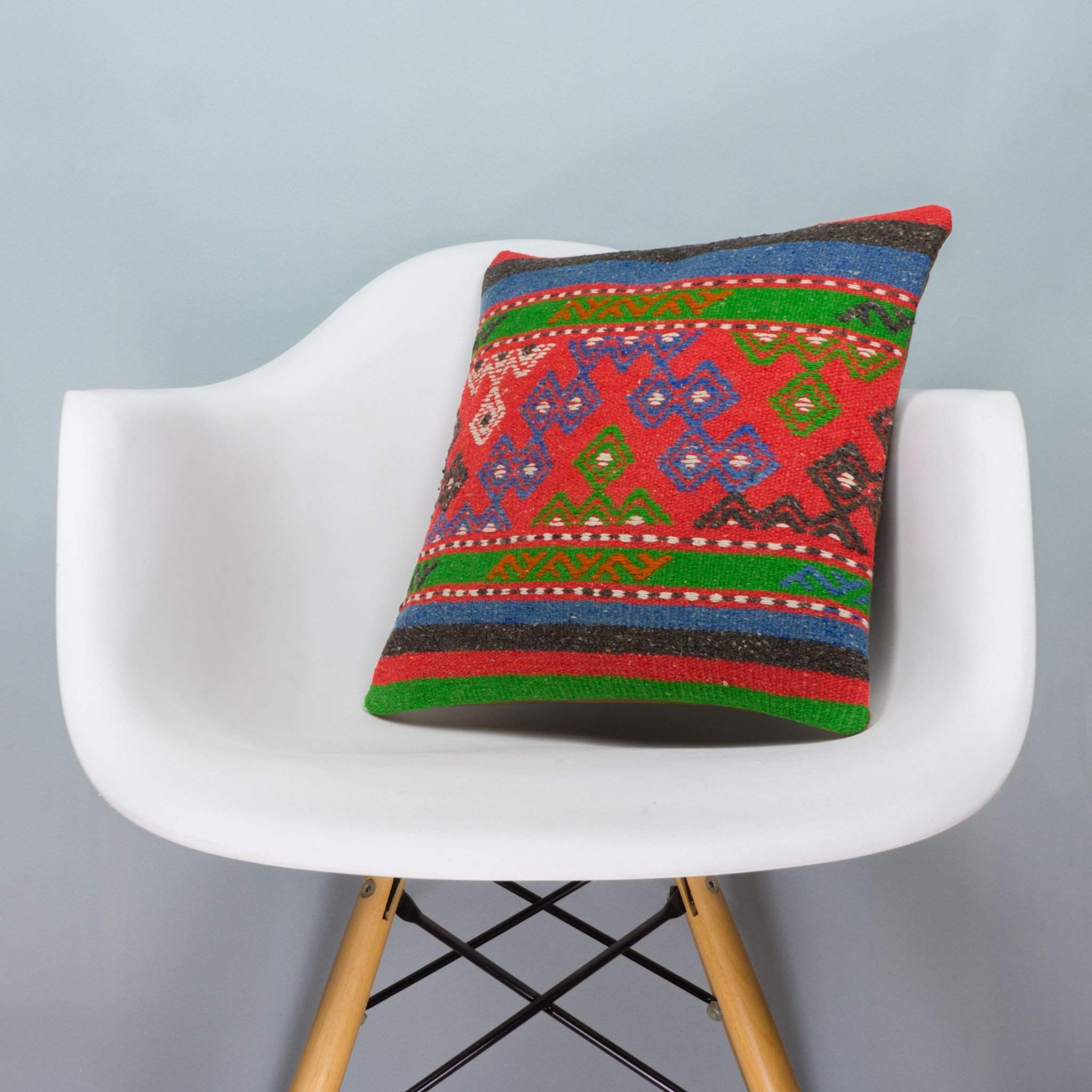 Anatolian Multi Color Kilim Pillow Cover 16x16 3657 - kilimpillowstore
- 1