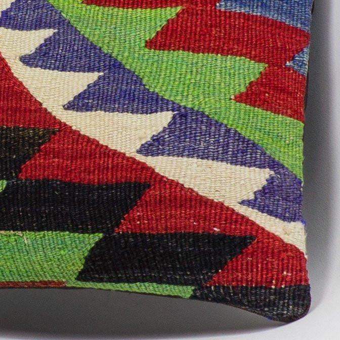 Chevron Multi Color Kilim Pillow Cover 16x16 3284 - kilimpillowstore
- 3