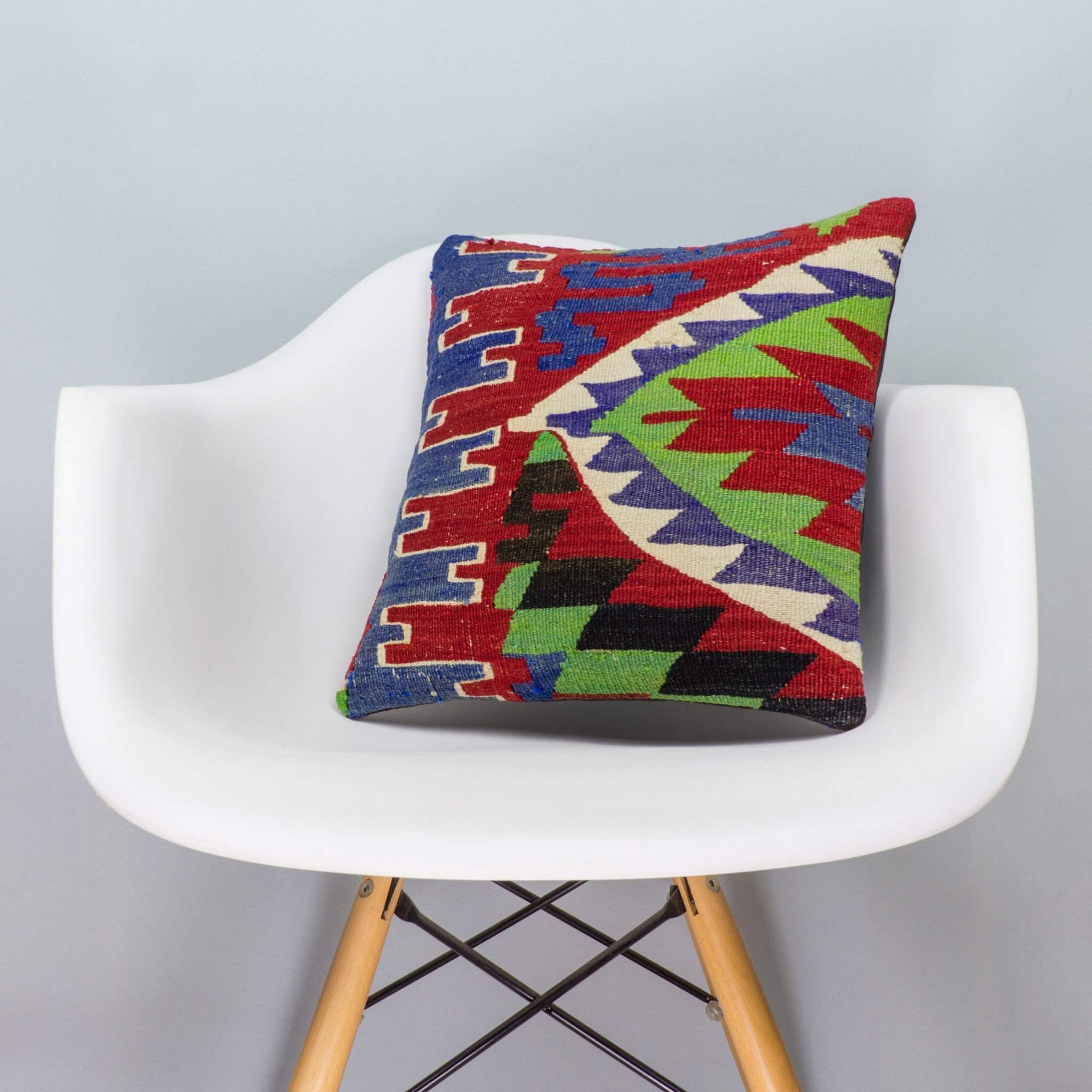 Chevron Multi Color Kilim Pillow Cover 16x16 3284 - kilimpillowstore
- 1
