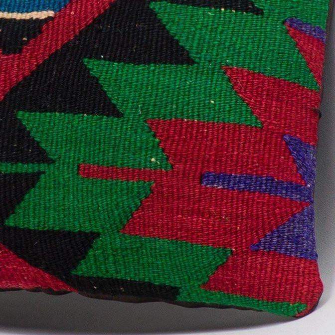 Chevron Multi Color Kilim Pillow Cover 16x16 3291 - kilimpillowstore
- 3