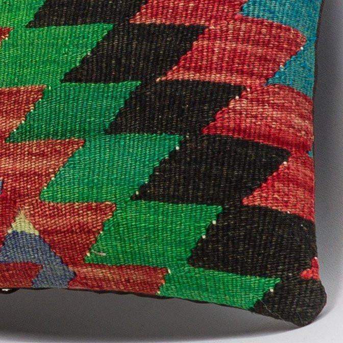 Chevron Multi Color Kilim Pillow Cover 16x16 3305 - kilimpillowstore
- 3
