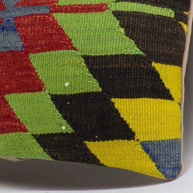 Chevron Multi Color Kilim Pillow Cover 16x16 3710 - kilimpillowstore
- 3