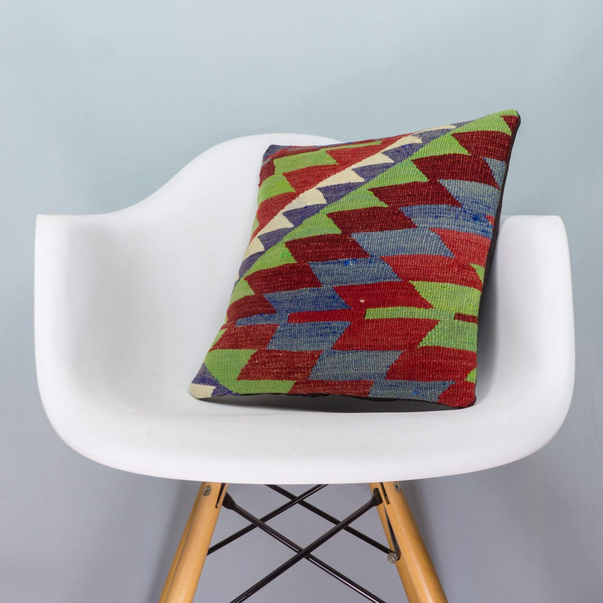 Chevron Multi Color Kilim Pillow Cover 16x16 3974 - kilimpillowstore
- 1