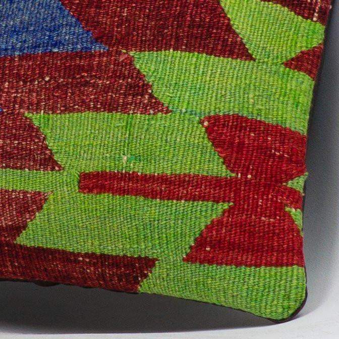 Chevron Multi Color Kilim Pillow Cover 16x16 3975 - kilimpillowstore
- 3