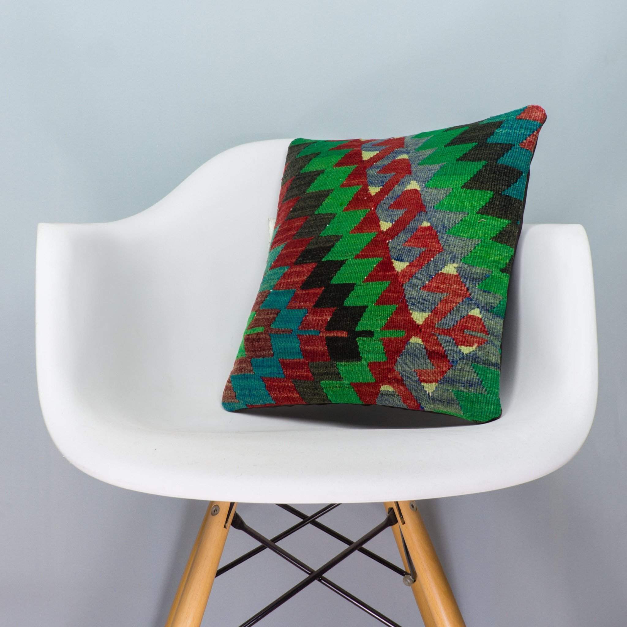 Chevron Multi Color Kilim Pillow Cover 16x16 3978 - kilimpillowstore
- 1