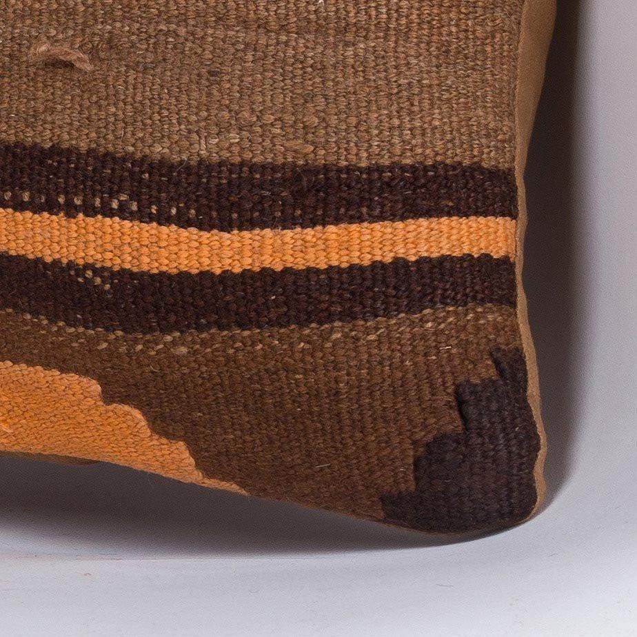 Geometric Brown Kilim Pillow Cover 16x16 4640 - kilimpillowstore
- 3