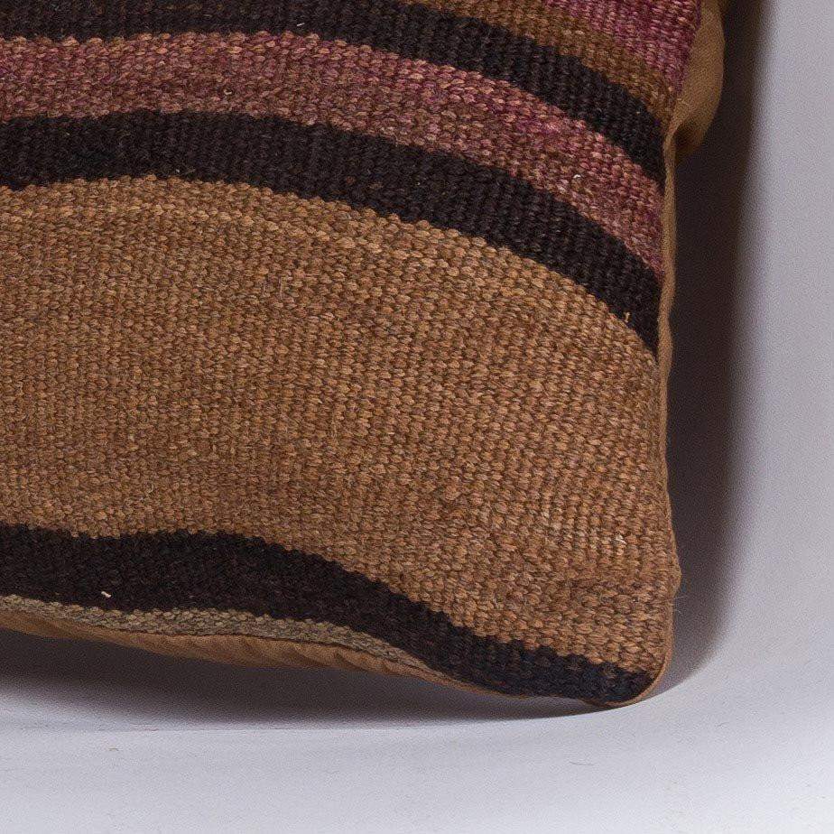 Geometric Brown Kilim Pillow Cover 16x16 4641 - kilimpillowstore
- 3