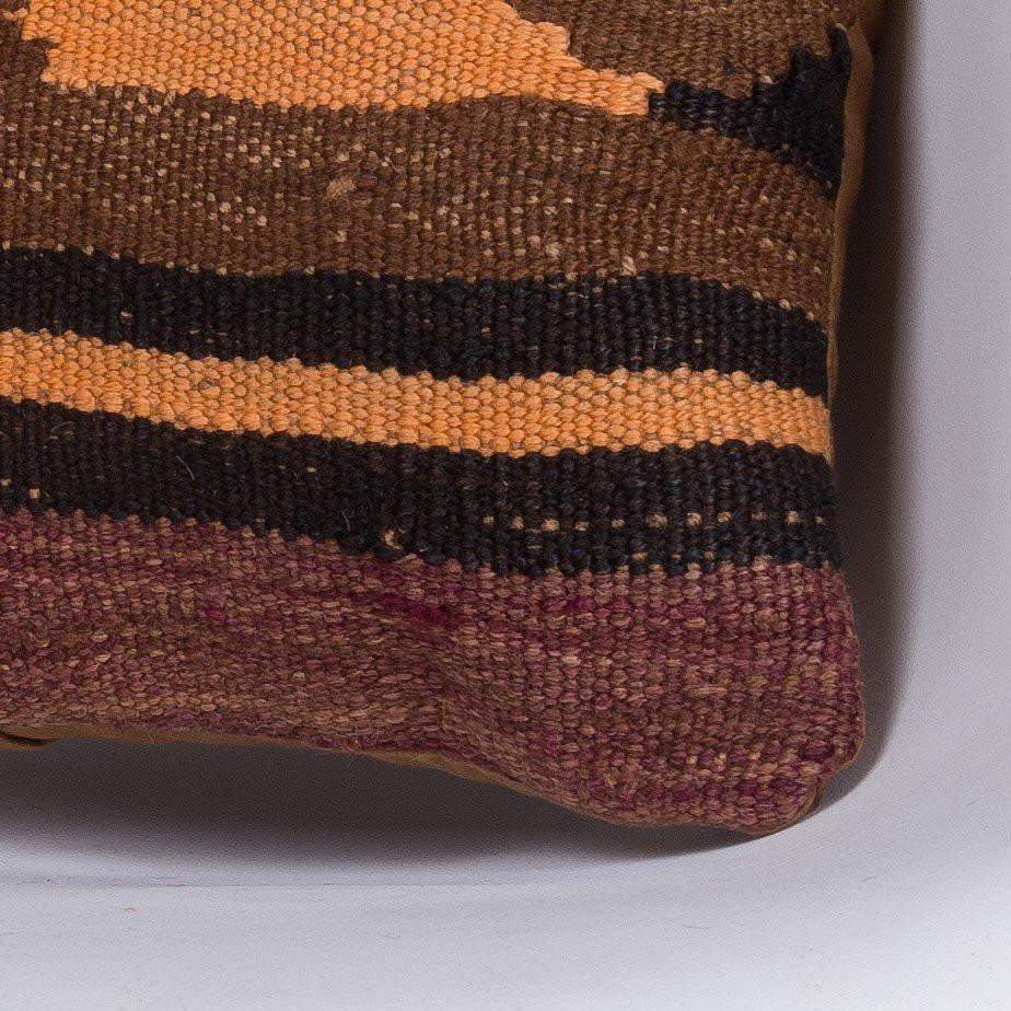 Geometric Brown Kilim Pillow Cover 16x16 4645 - kilimpillowstore
- 3