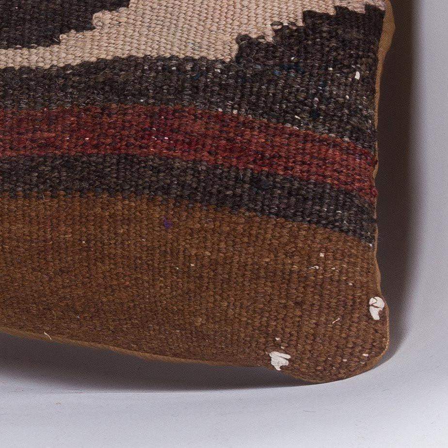 Geometric Brown Kilim Pillow Cover 16x16 4649 - kilimpillowstore
- 3