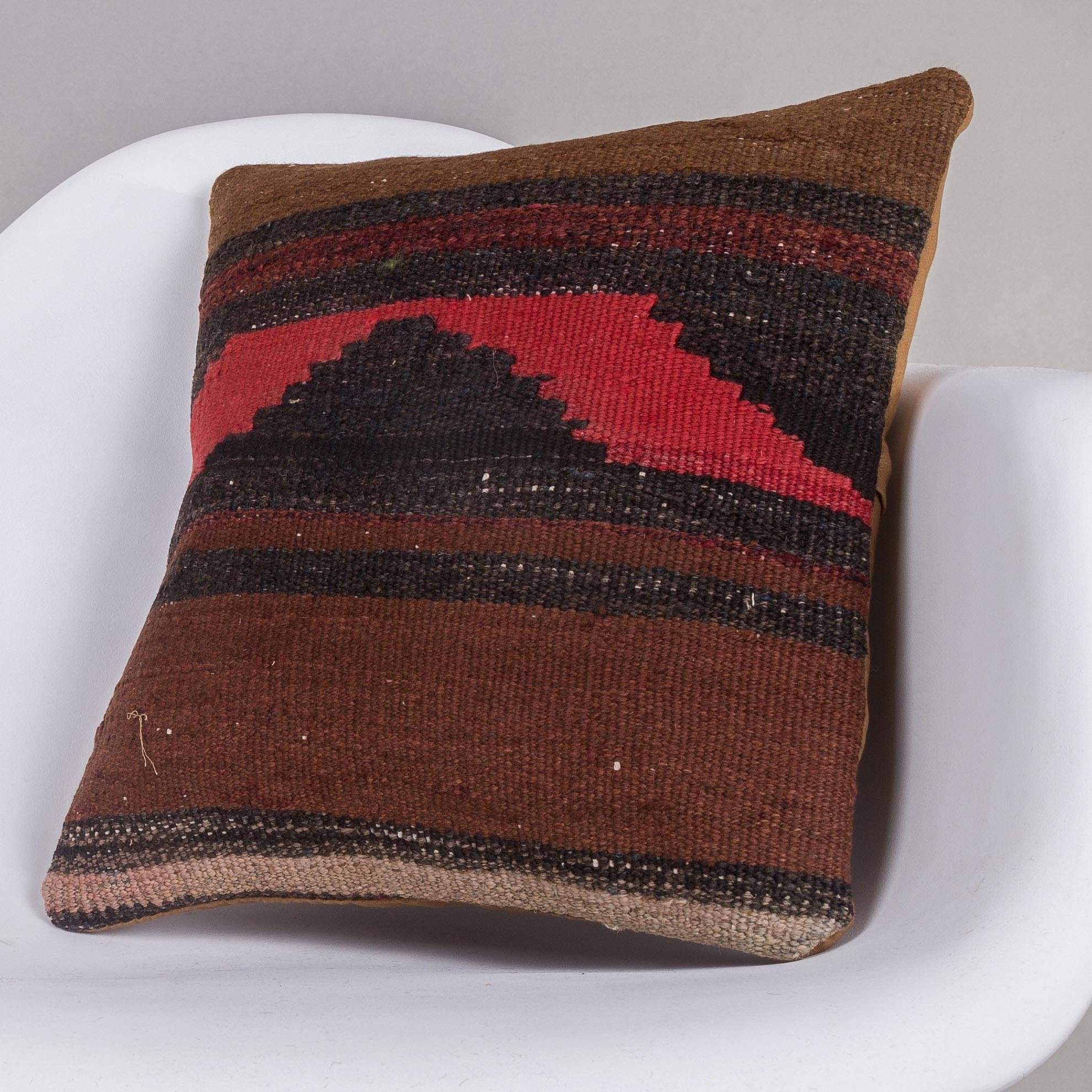 Geometric Brown Kilim Pillow Cover 16x16 4656 - kilimpillowstore
- 2