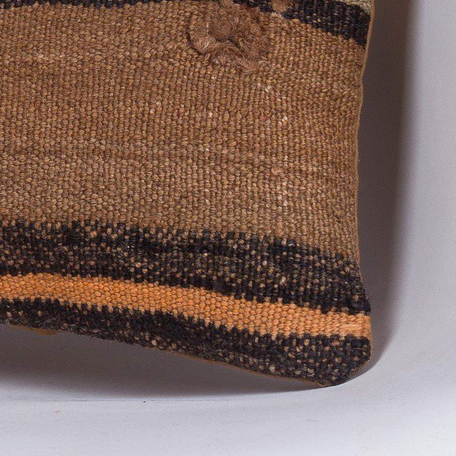 Geometric Brown Kilim Pillow Cover 16x16 4667 - kilimpillowstore
- 3