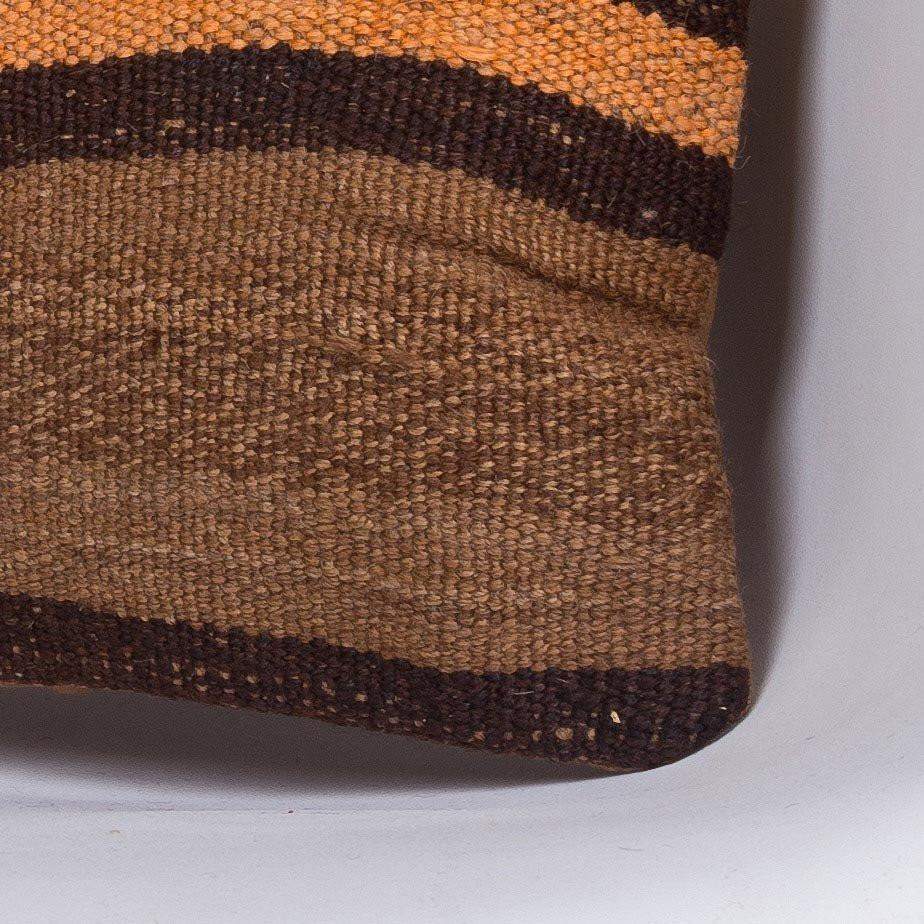 Geometric Brown Kilim Pillow Cover 16x16 4671 - kilimpillowstore
- 3