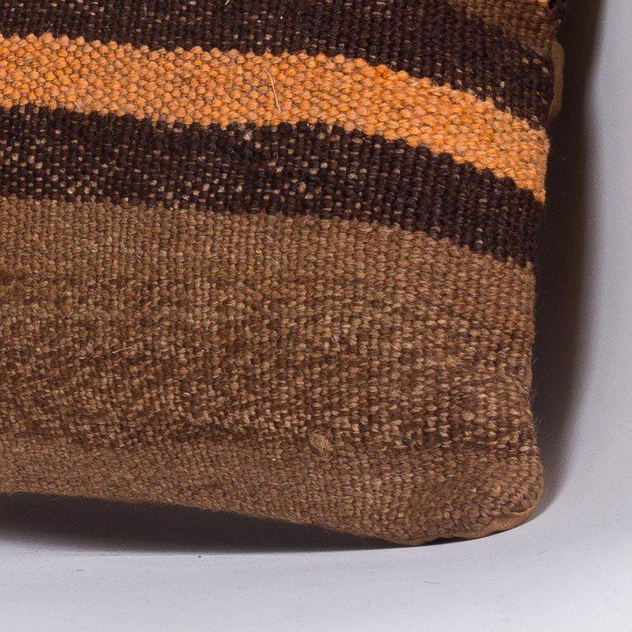 Geometric Brown Kilim Pillow Cover 16x16 4674 - kilimpillowstore
- 3