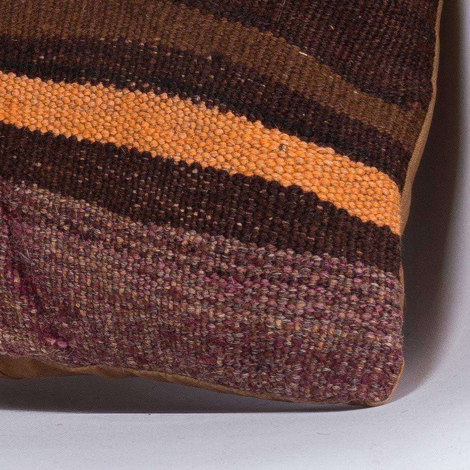 Geometric Brown Kilim Pillow Cover 16x16 4676 - kilimpillowstore
- 3