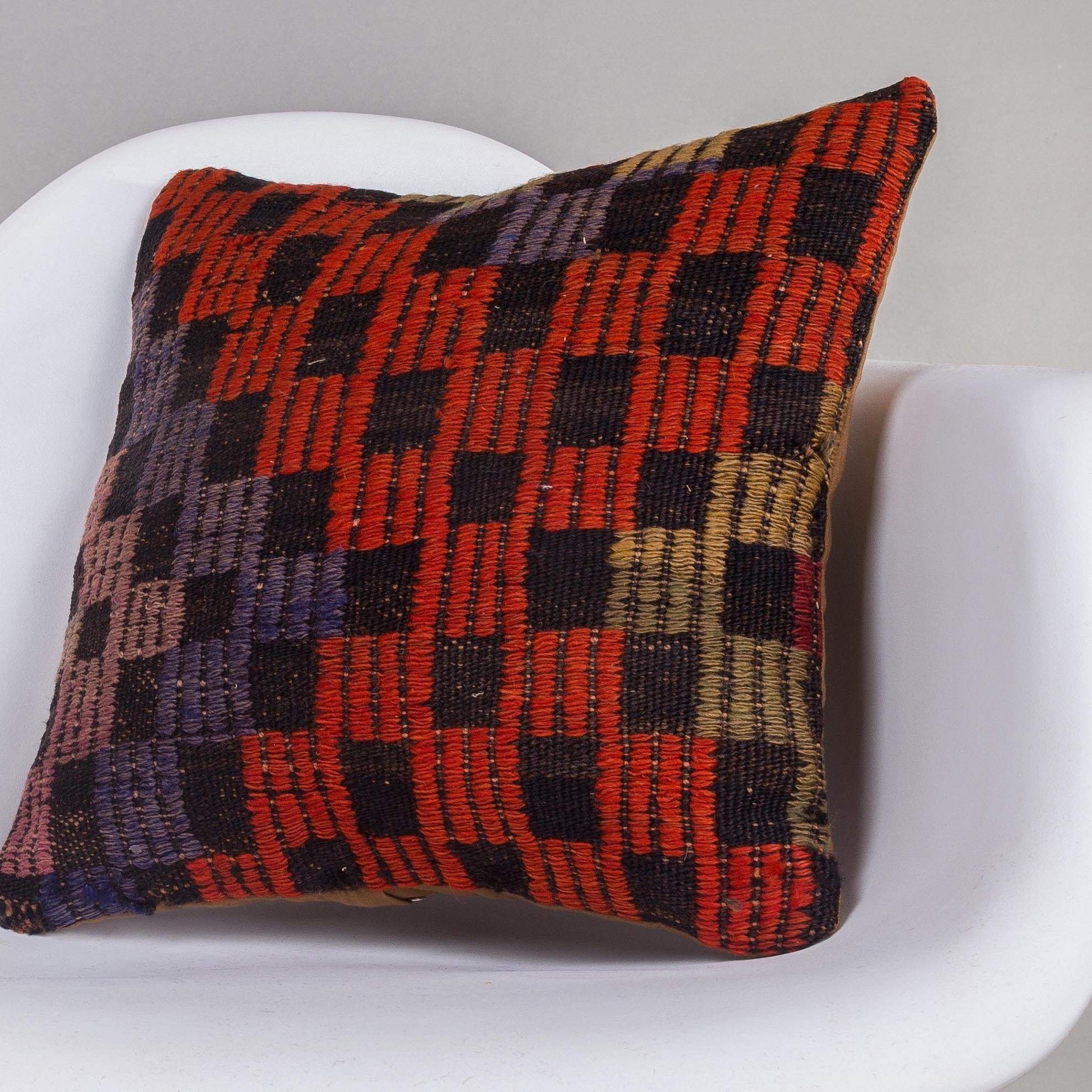 Geometric Multi Color Kilim Pillow Cover 16x16 4628 - kilimpillowstore
- 2