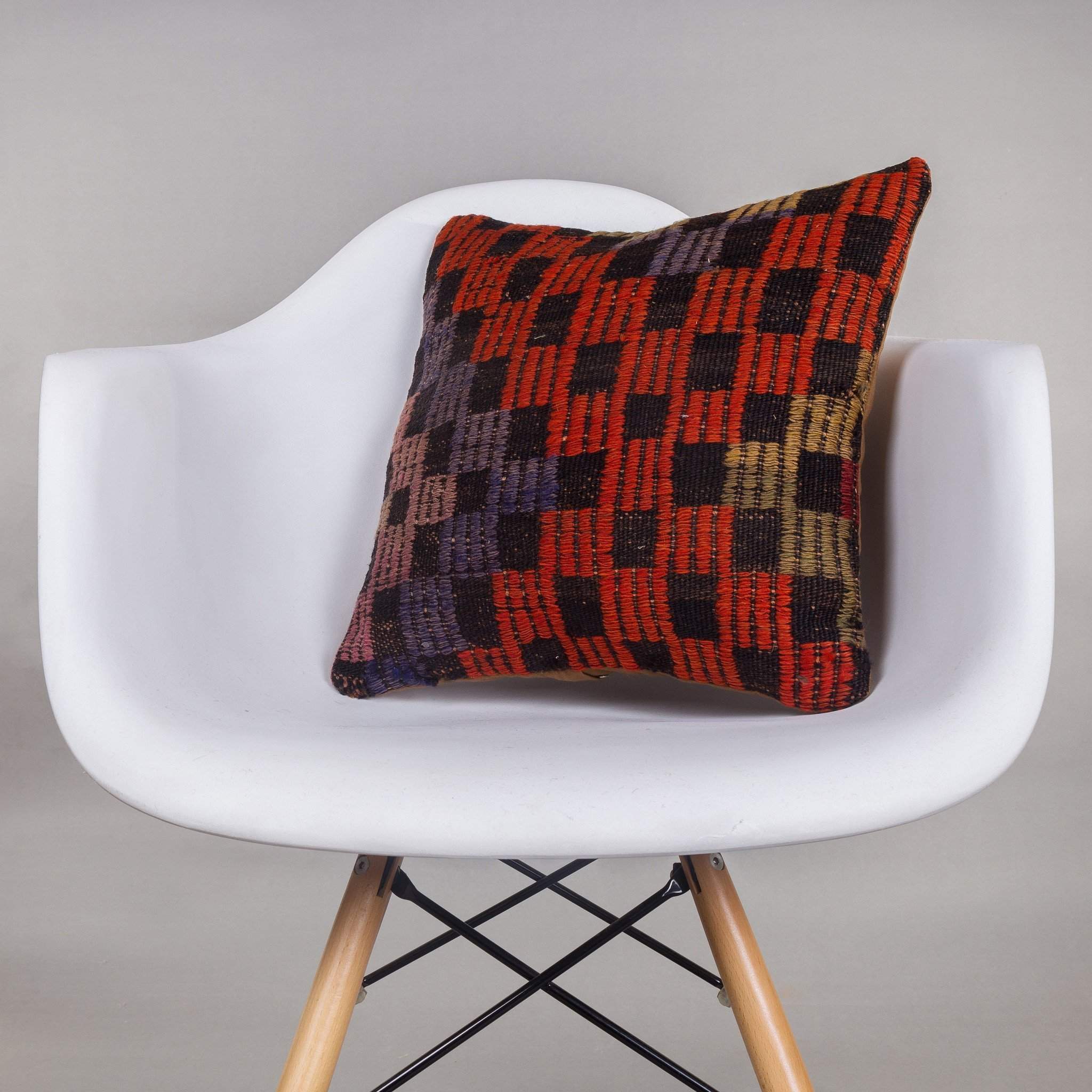 Geometric Multi Color Kilim Pillow Cover 16x16 4628 - kilimpillowstore
- 1