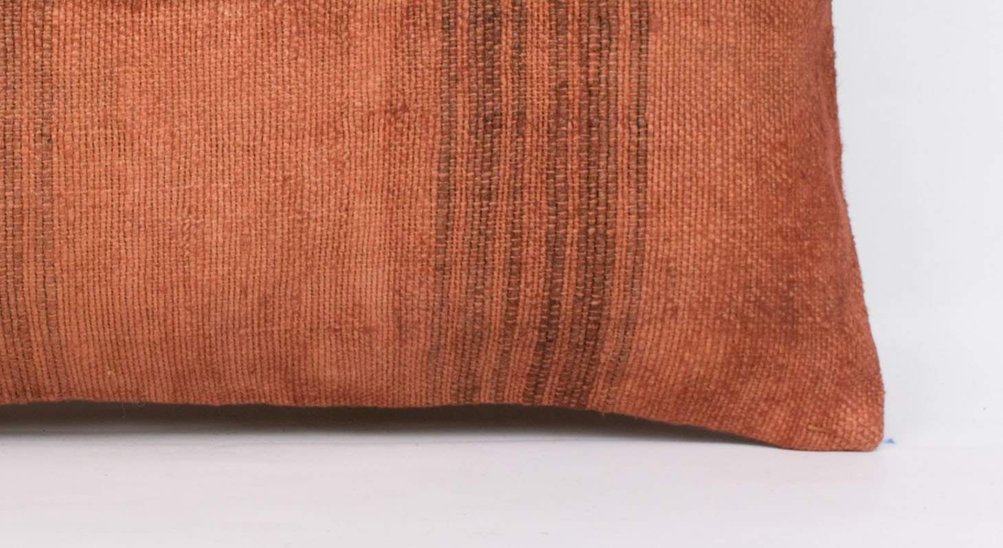 Plain Brown Kilim Pillow Cover 12x24 4180 - kilimpillowstore
- 3
