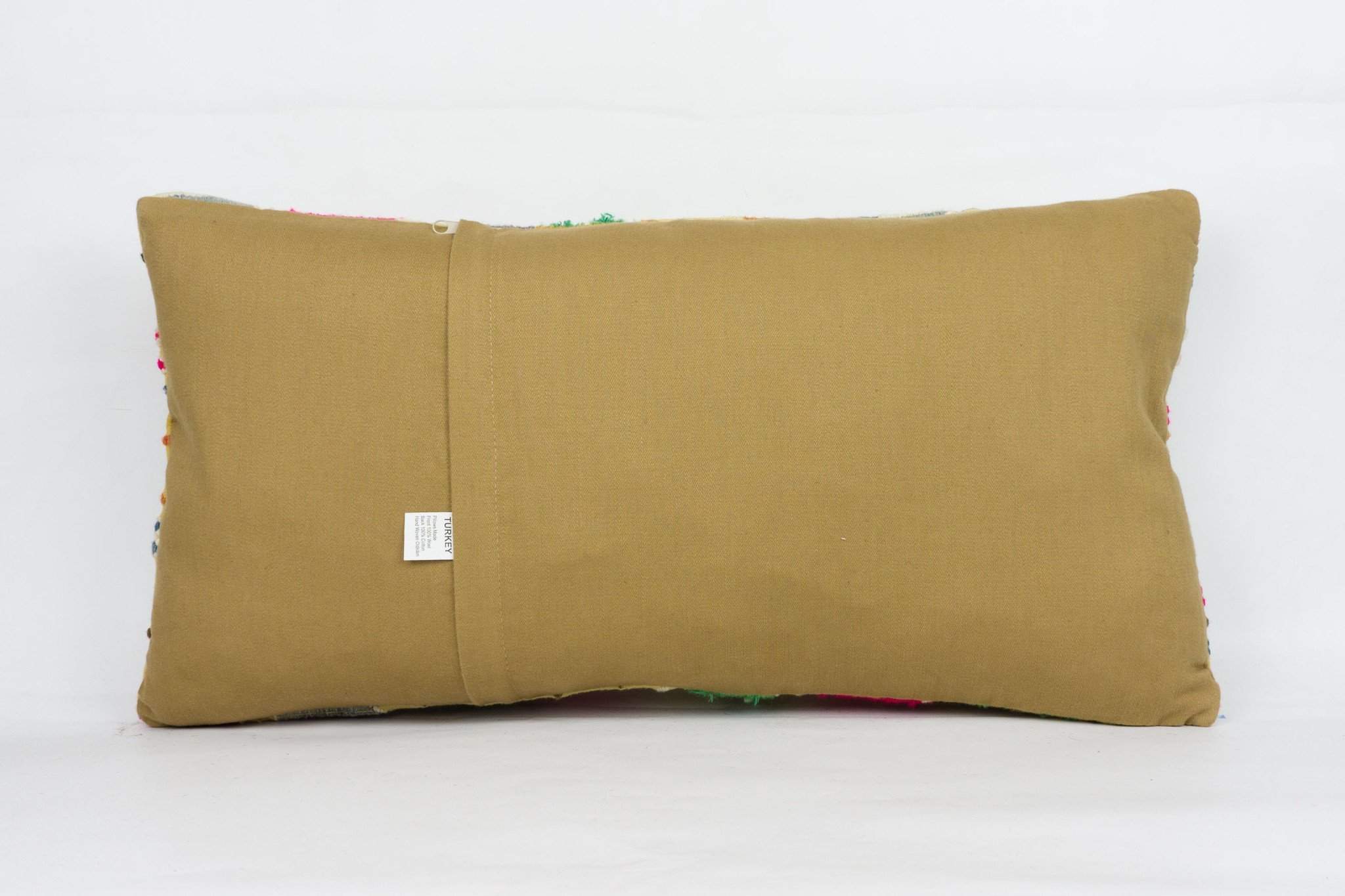 Plain Brown Kilim Pillow Cover 12x24 4195 - kilimpillowstore
- 4