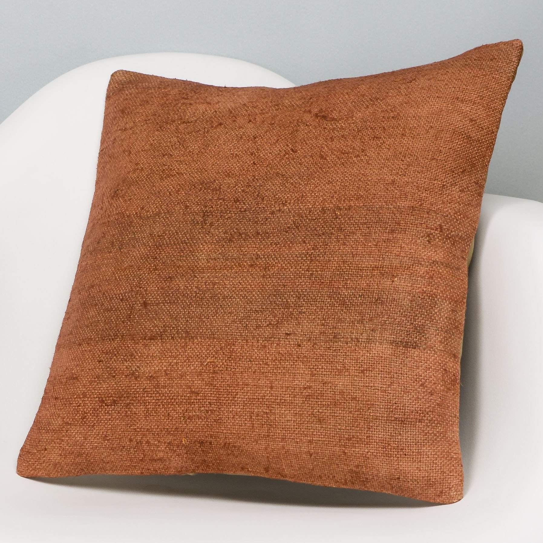 Plain Brown Kilim Pillow Cover 16x16 2923 - kilimpillowstore
- 2