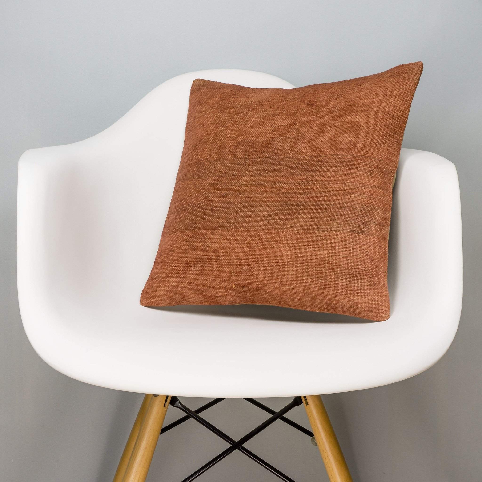 Plain Brown Kilim Pillow Cover 16x16 2923 - kilimpillowstore
- 1