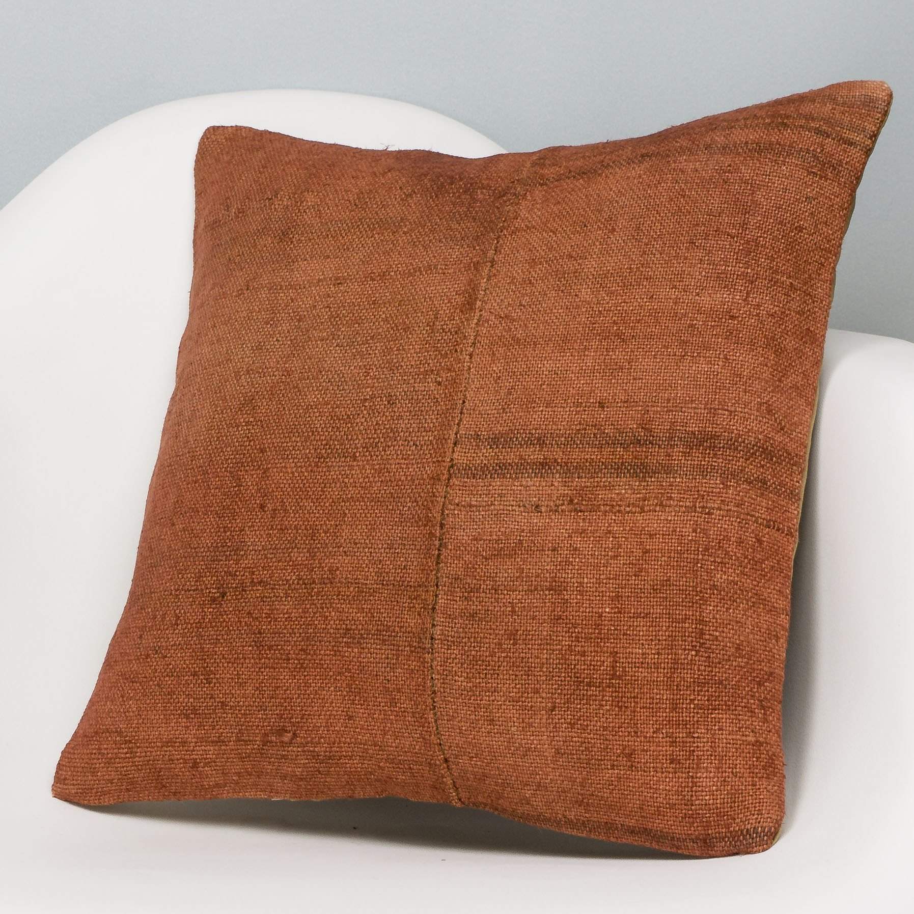 Plain Brown Kilim Pillow Cover 16x16 2941 - kilimpillowstore
- 2