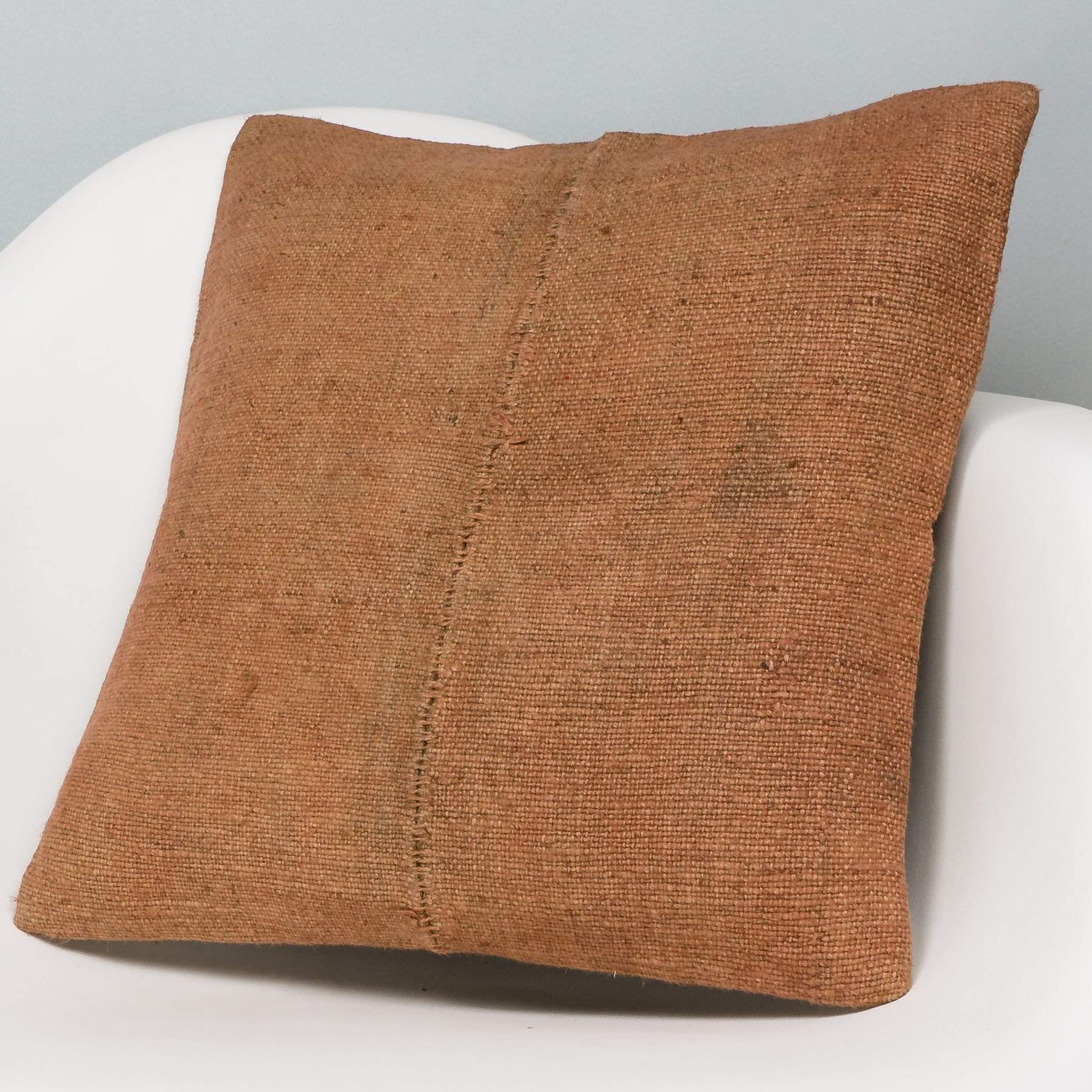 Plain Brown Kilim Pillow Cover 16x16 2944 - kilimpillowstore
- 2