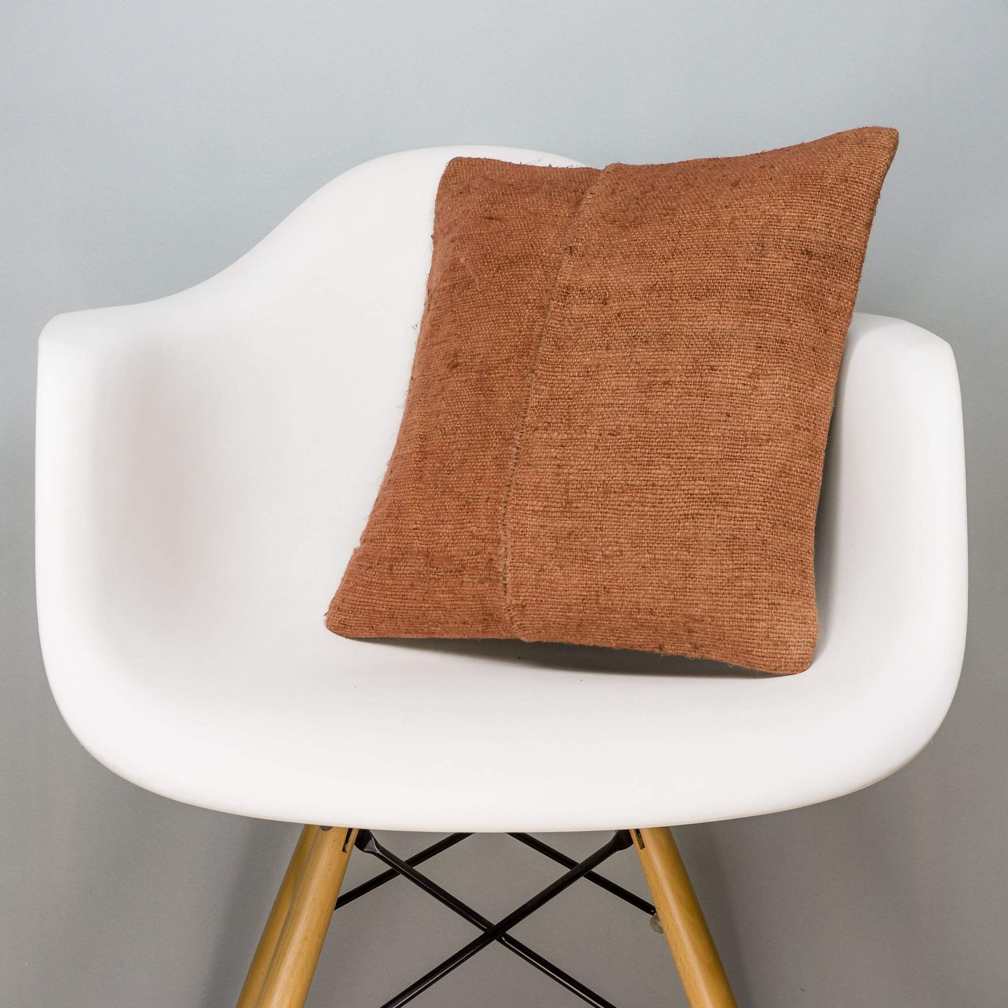 Plain Brown Kilim Pillow Cover 16x16 2948 - kilimpillowstore
- 1