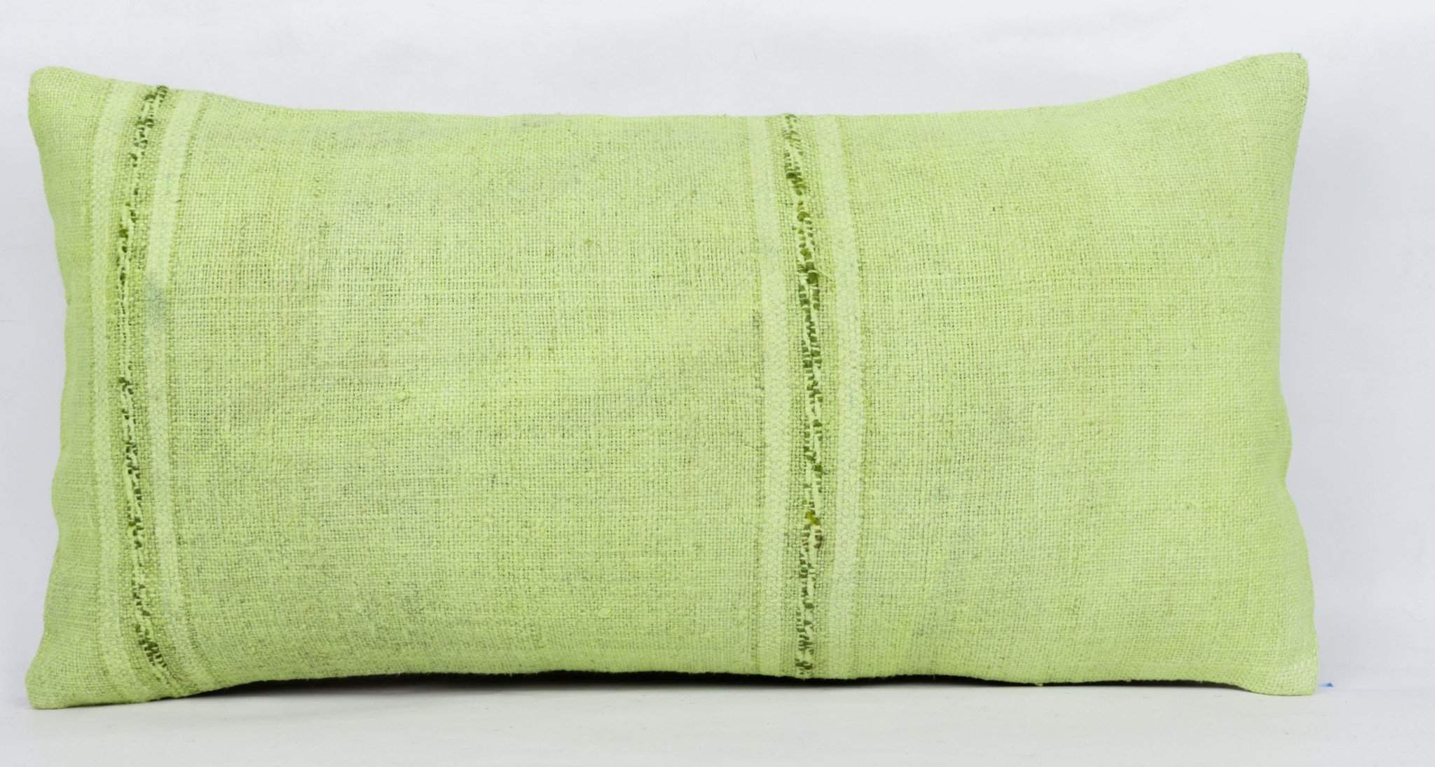 Plain Green Kilim Pillow Cover 12x24 4123 - kilimpillowstore
- 2
