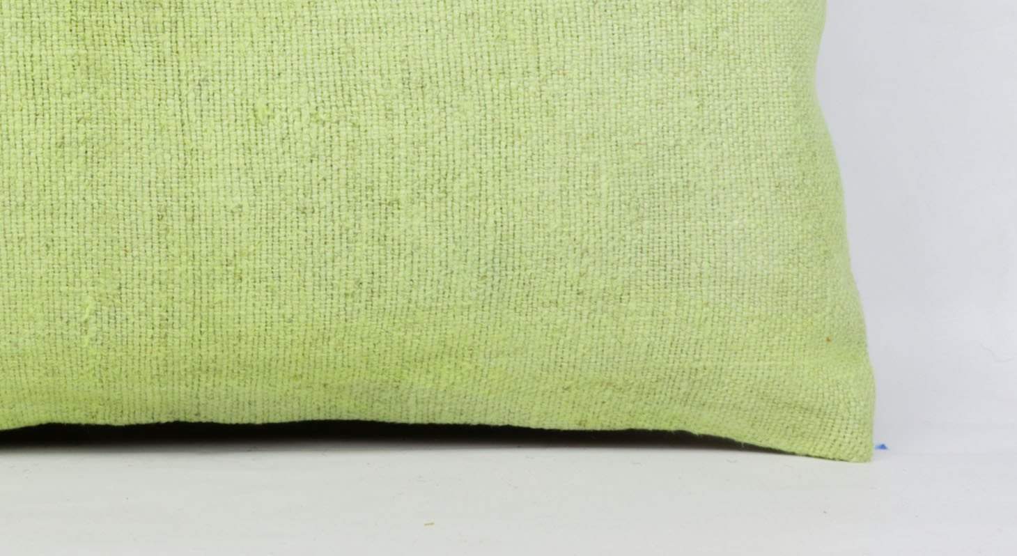 Plain Green Kilim Pillow Cover 12x24 4125 - kilimpillowstore
- 3