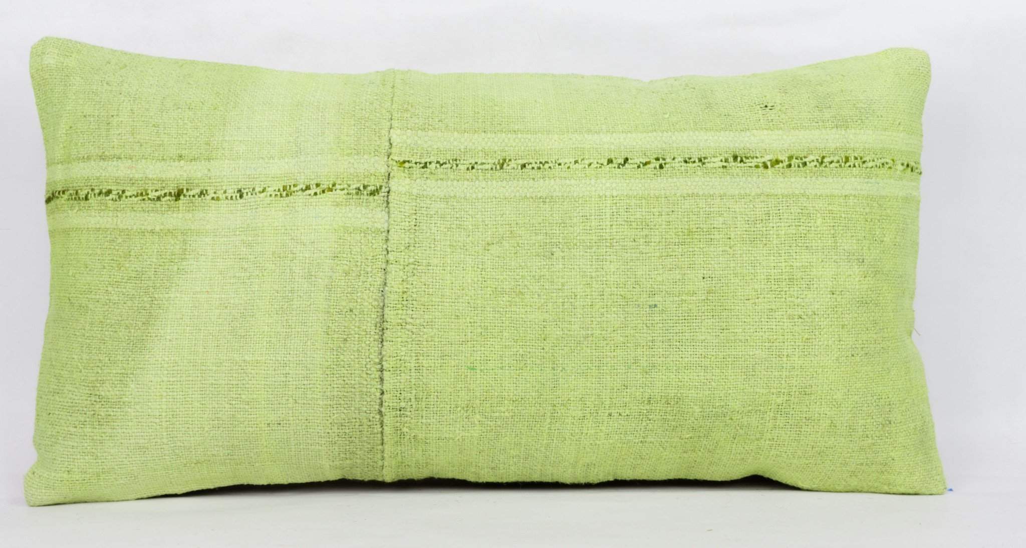 Plain Green Kilim Pillow Cover 12x24 4129 - kilimpillowstore
- 2