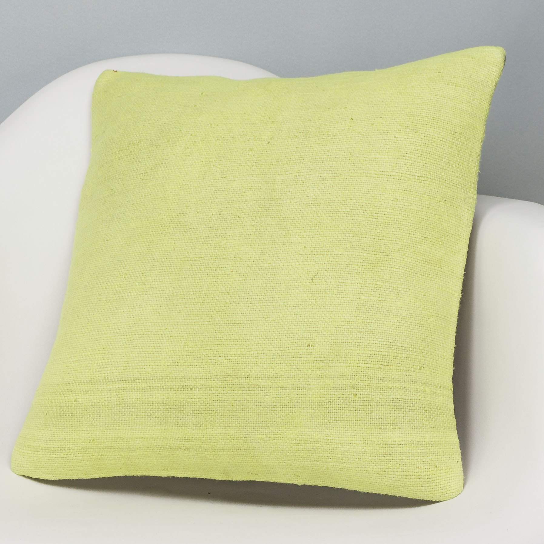 Plain Green Kilim Pillow Cover 16x16 2960 - kilimpillowstore
- 2