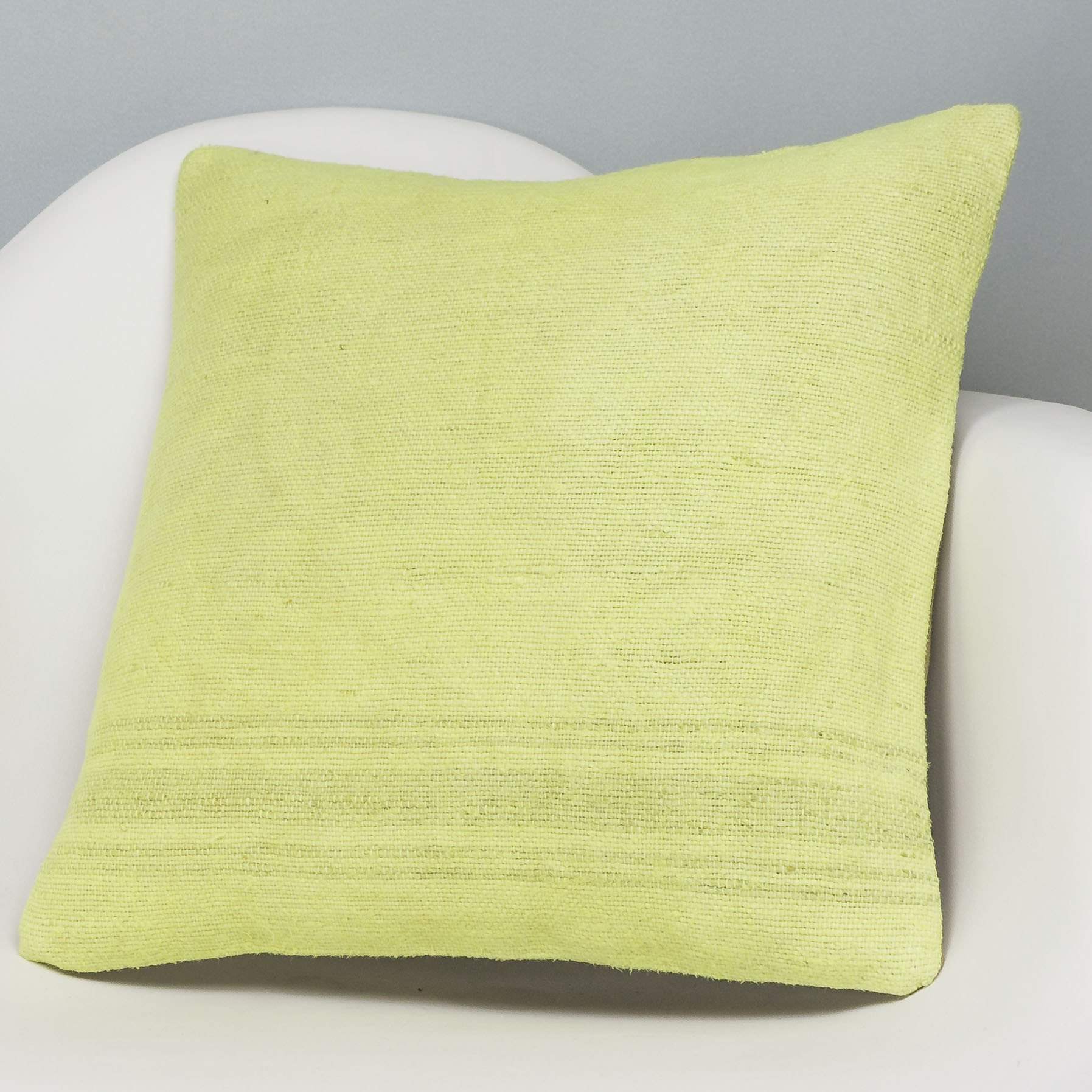 Plain Green Kilim Pillow Cover 16x16 2962 - kilimpillowstore
- 2