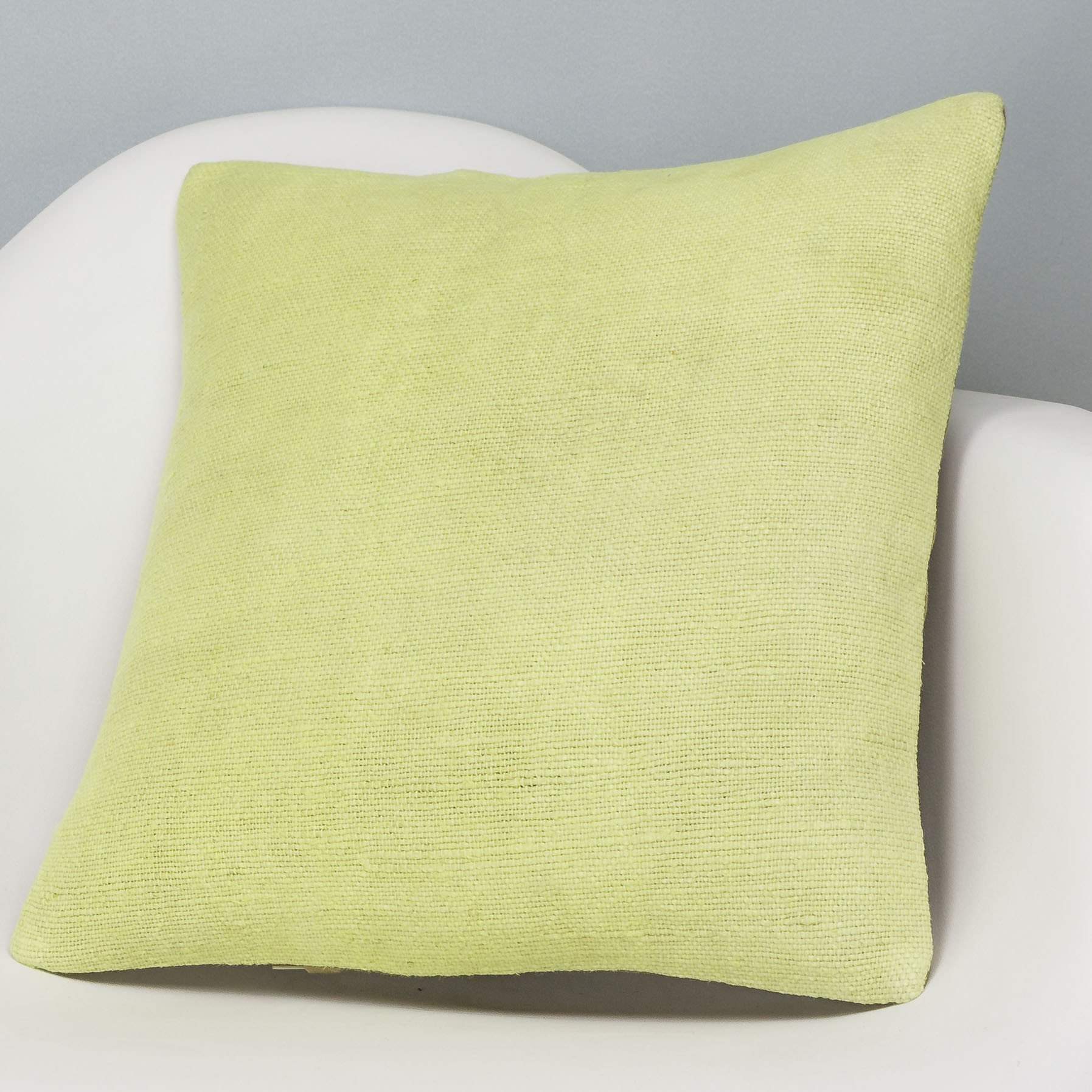 Plain Green Kilim Pillow Cover 16x16 2968 - kilimpillowstore
- 2