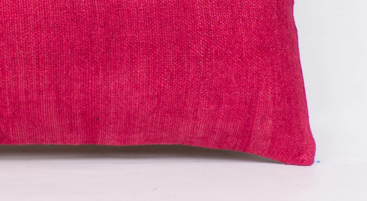 Plain Pink Kilim Pillow Cover 12x24 4132 - kilimpillowstore
- 3