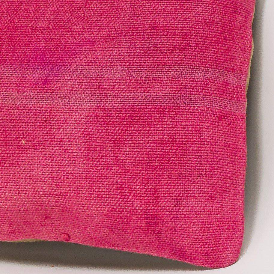 Plain Pink Kilim Pillow Cover 16x16 3008 - kilimpillowstore
- 3