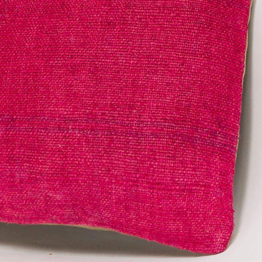 Plain Pink Kilim Pillow Cover 16x16 3027 - kilimpillowstore
- 3