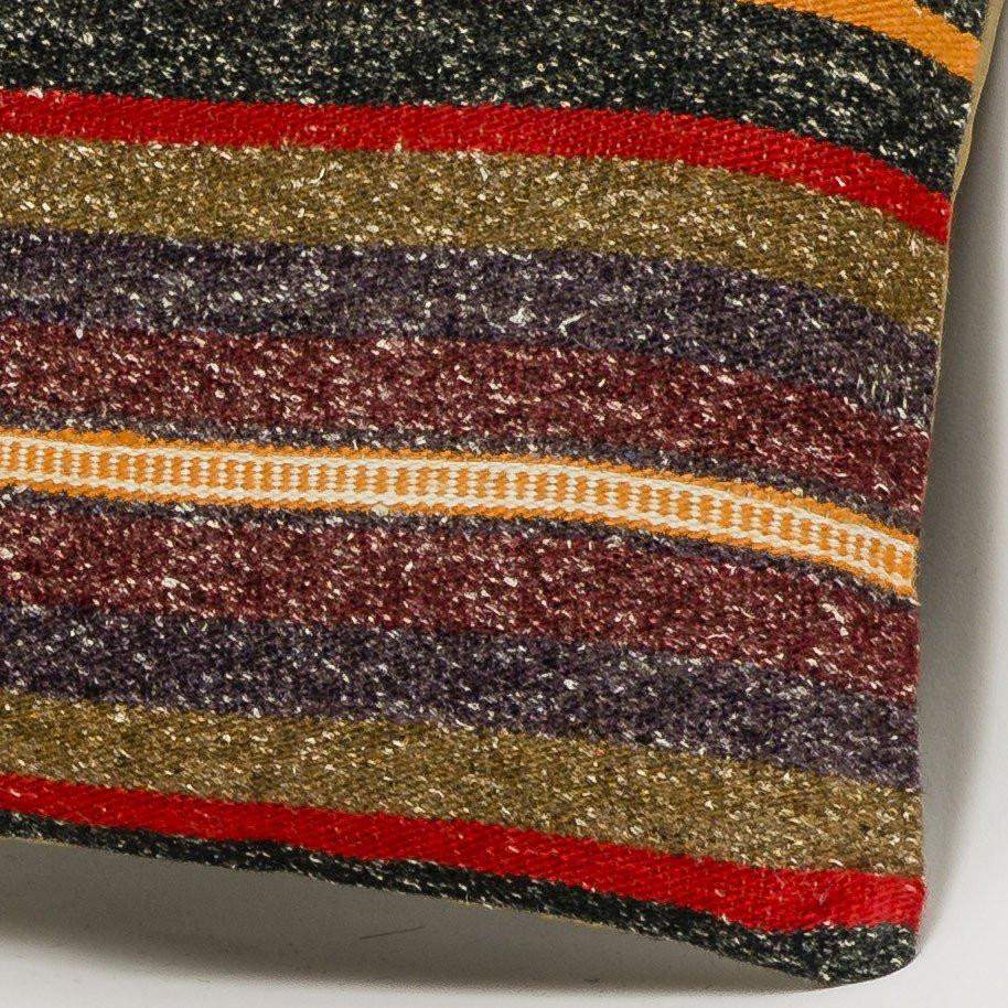 Striped Brown Kilim Pillow Cover 16x16 2834 - kilimpillowstore
- 3