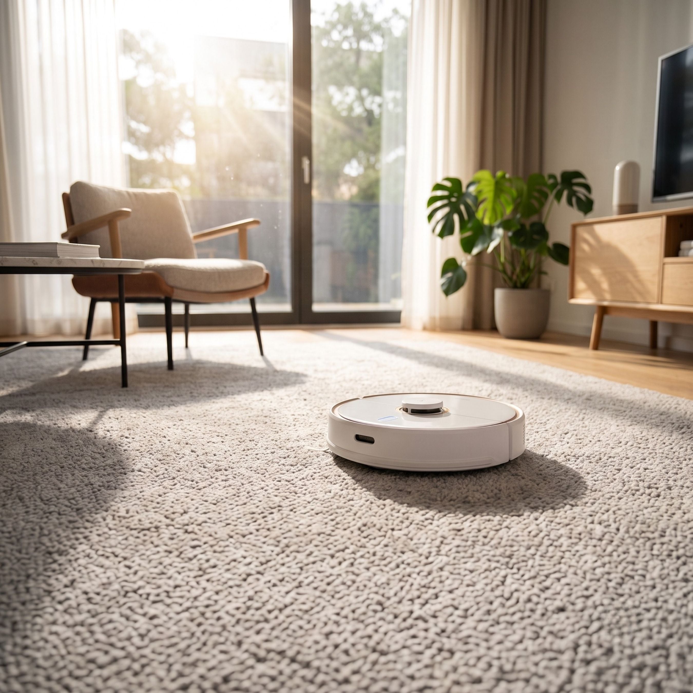 rug cleaning with a Robot Vacuum