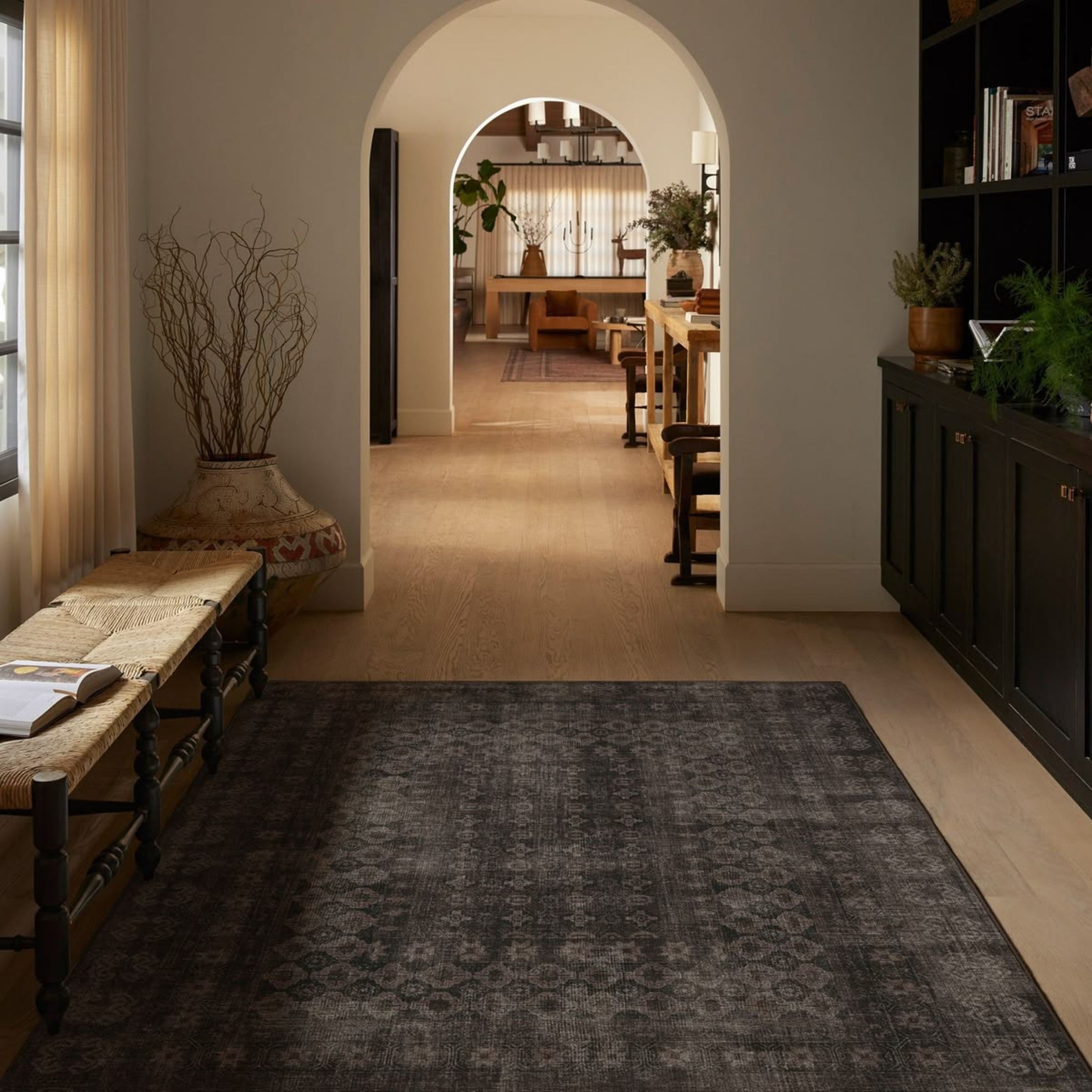 How Is a Black Rug Used in Home Decor?
