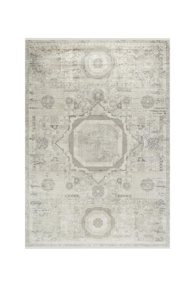 Aura Gray Bamboo Woven Modern Living Room Rug 2841