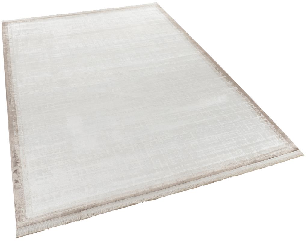 Calista Beige Viscose Woven Modern Living Room Rug 1742